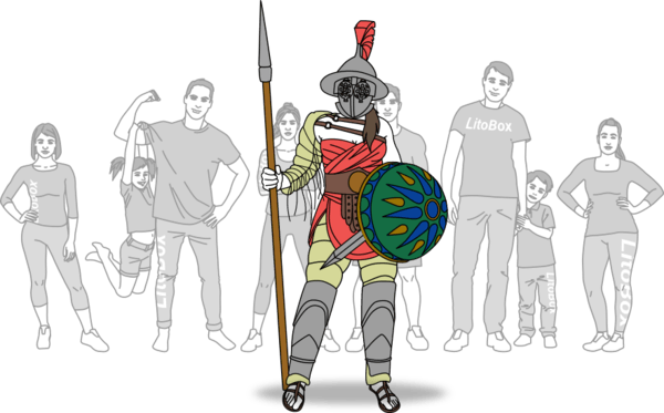 Hoplomaque dans la team du Ludus Litobox