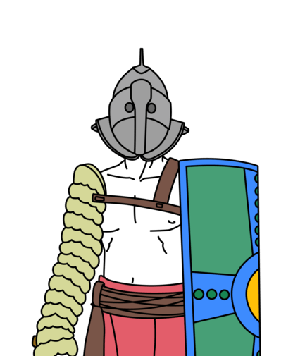 gladiateur Secutor après