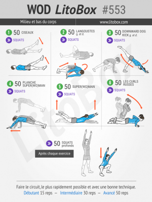 WOD Litobox : entraînement au poids du corps en moins de 30 minutes