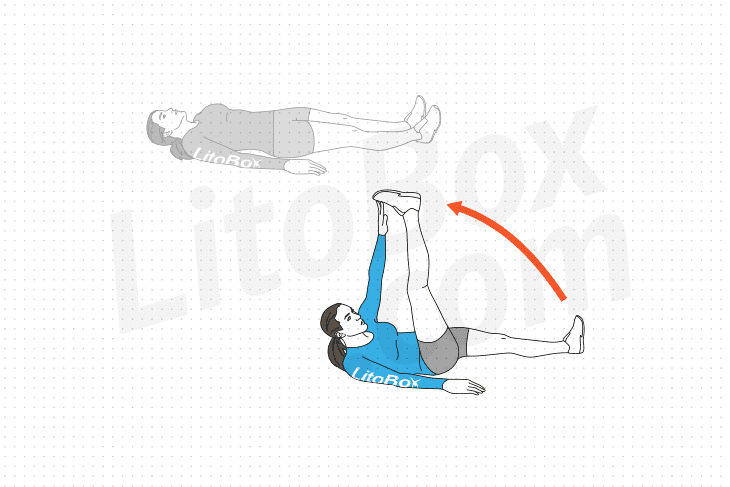 exercice V-up alterné