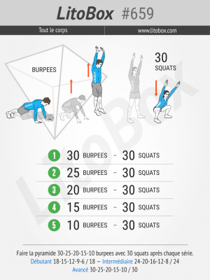 challenge burpees WOD 659