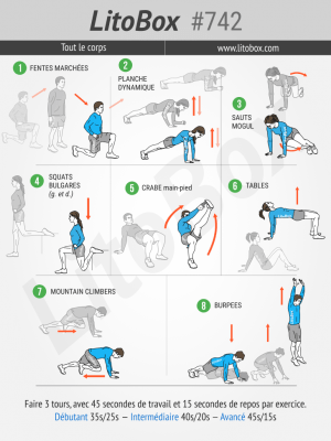 Entrainement de HIIT à la maison Litobox 742