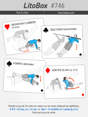 Entrainement avec un jeu de cartes Litobox 746
