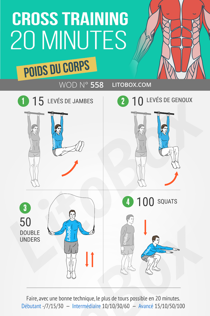 6 Day 20 minute cross trainer workout 